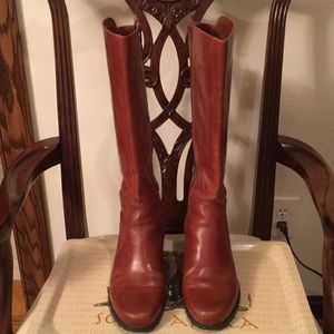 Anne Klein leather knee high fall boots 👢
